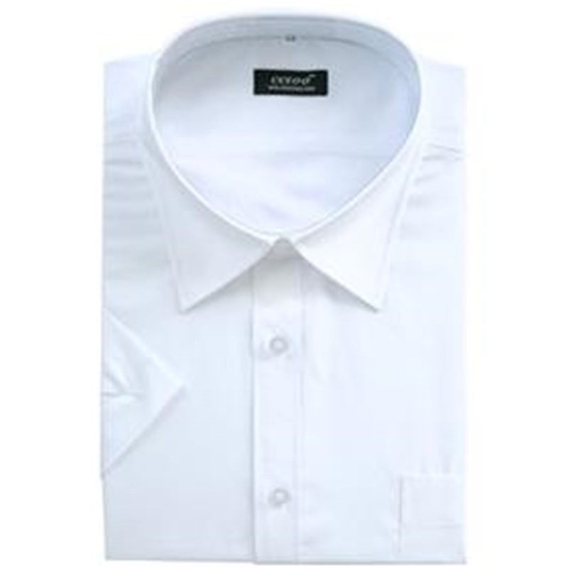 高支棉短袖男襯衫